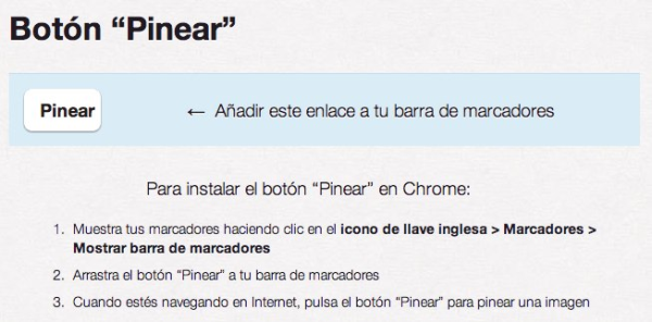 pinterest marcador chrome