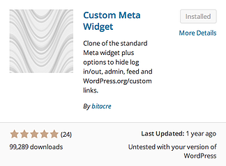 Custom Meta Widget