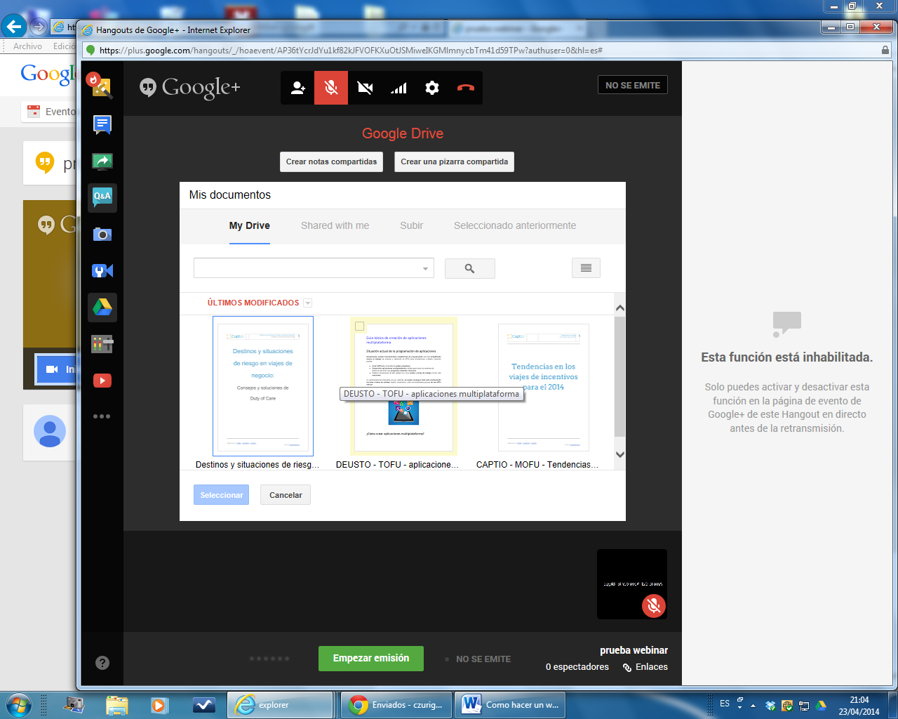 Cómo hacer un webinar gratis con Google+