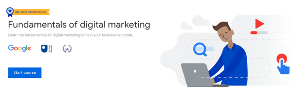 1. Certificación “Fundaments of digital marketing” de Google Digital Garage