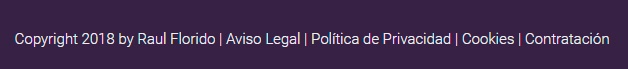 ejemplo ubicacion informacion legal en una web