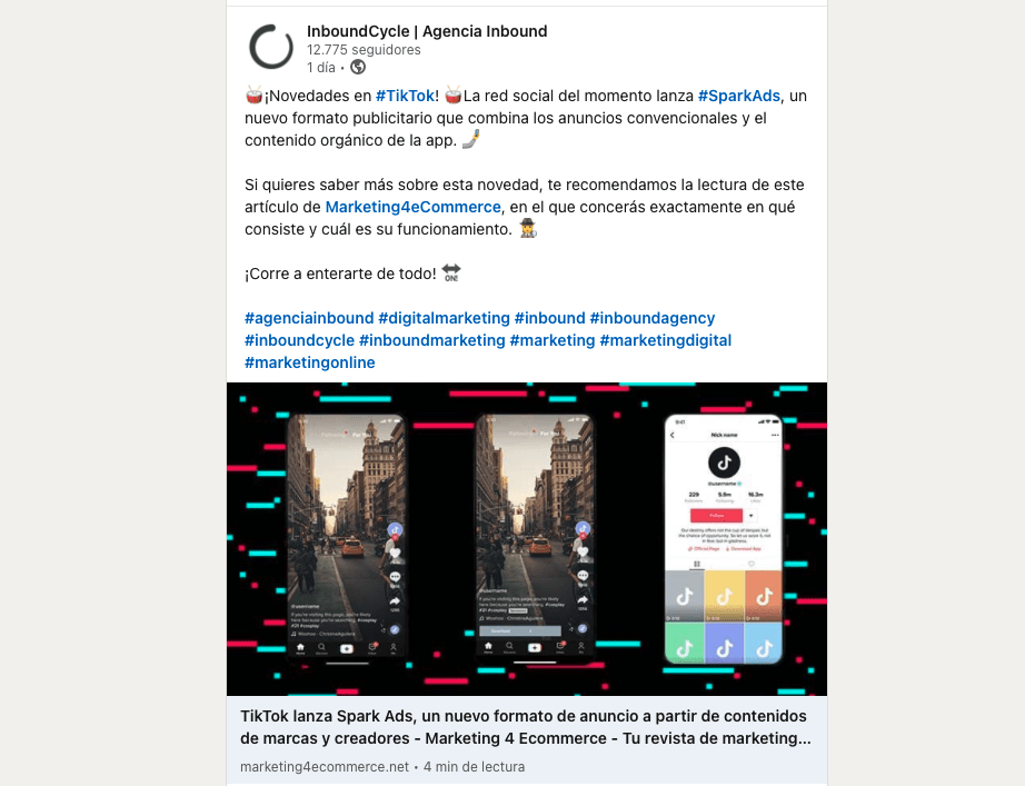 Hashtag - Linkedin