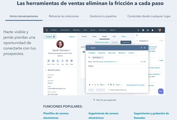 sales hub hubspot starter y pro