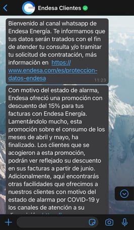 acciones comerciales atencion