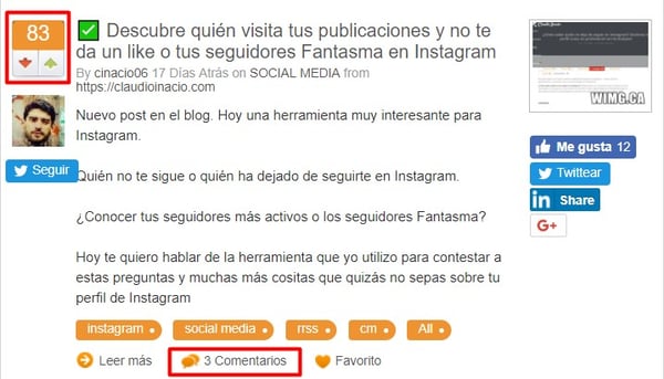 votar agregadores contenido