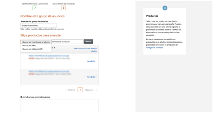 creacion campana ppc amazon 2