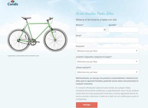 marketing offline Sorteo bici