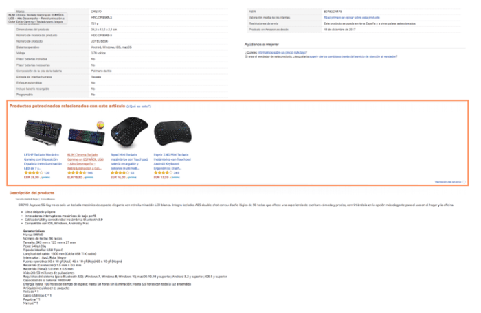 ppc amazon articulos