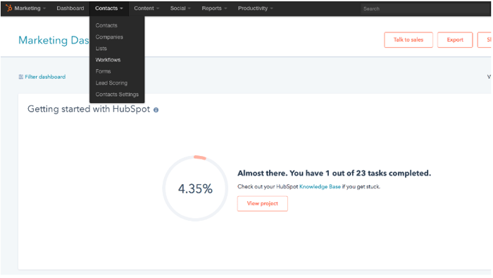 workflows hubspot