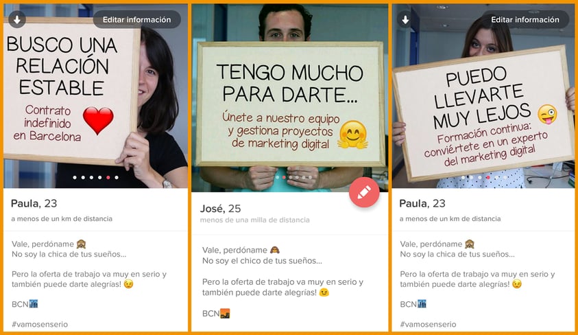 Tinder para captar talento? ¡En InboundCycle apostado por ello!