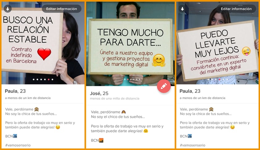 Tinder para captar talento? ¡En InboundCycle hemos por ello!