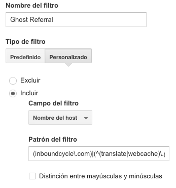 Ghost Referral Filter