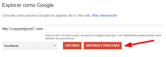 indexacion google search console