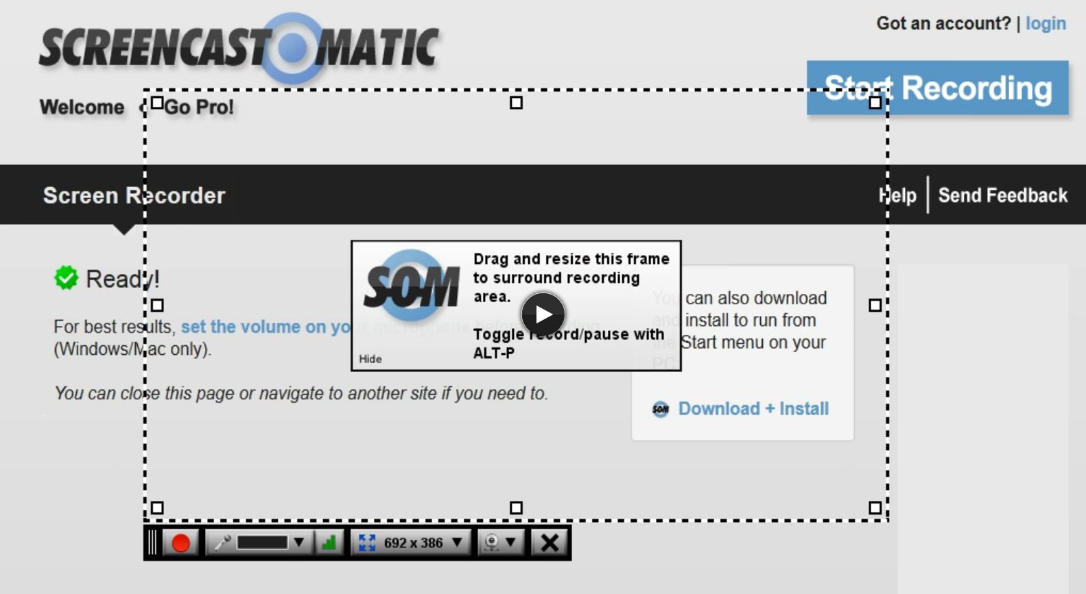 Screencast matic