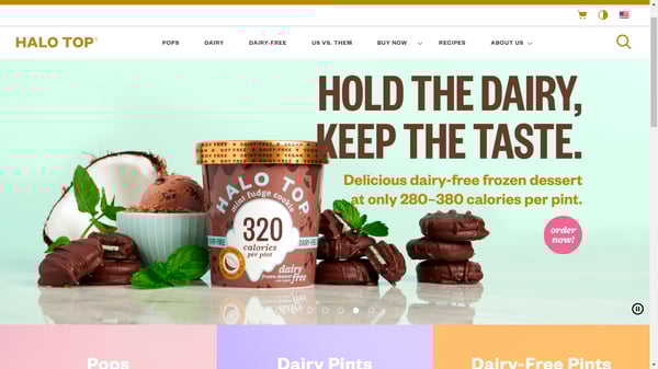 Estrategia de Marketing visual-Halo Top Web
