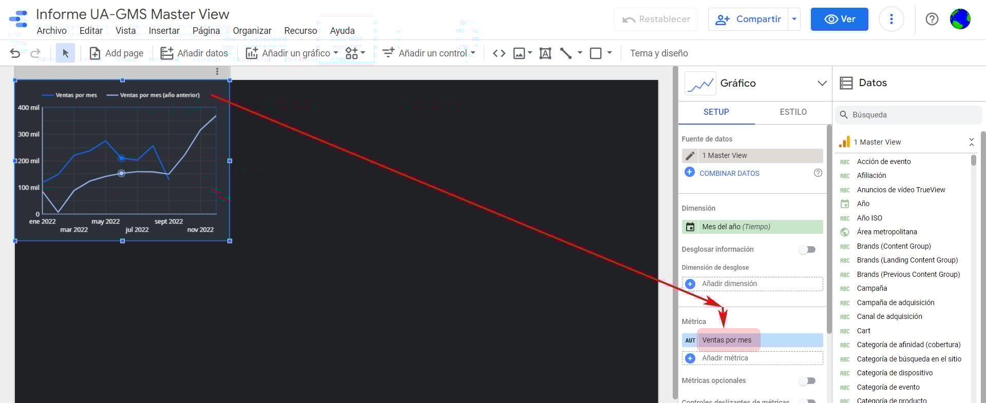 Cambiar nombre Ingresos + Moneda_3_Google Data Studio