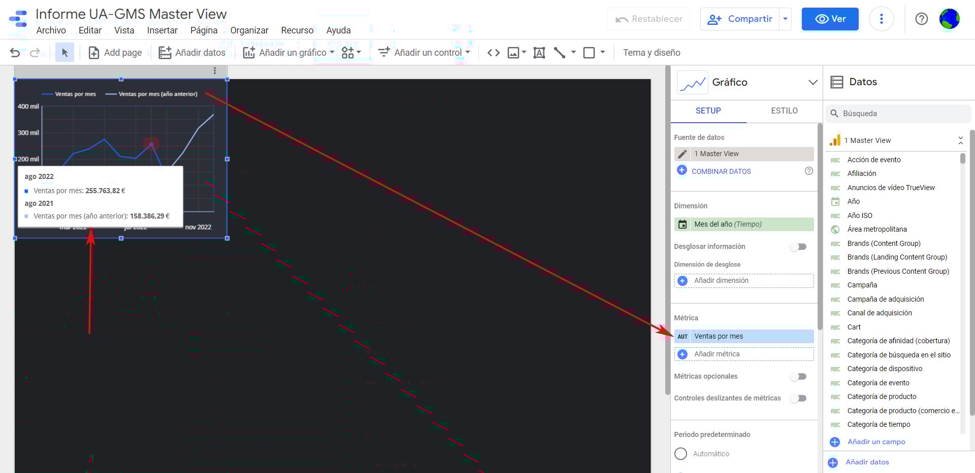Cambiar nombre Ingresos + Moneda_9_Google Data Studio
