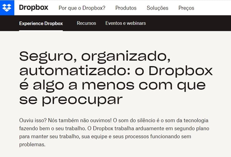 Copywriting - Dropbox