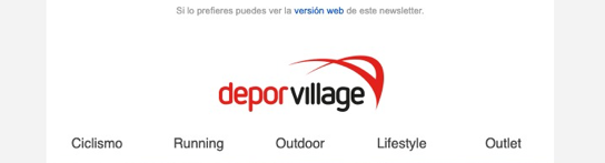 Deporvillage - Cabecera