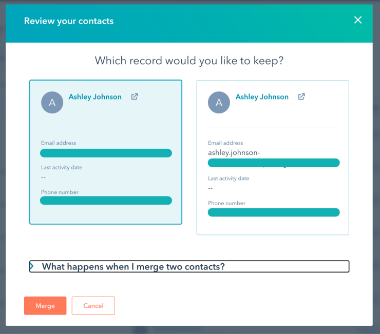 Review your contacts_HS