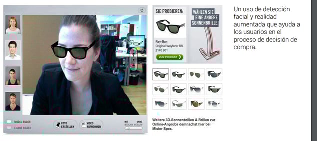 Ecommerce detección facial