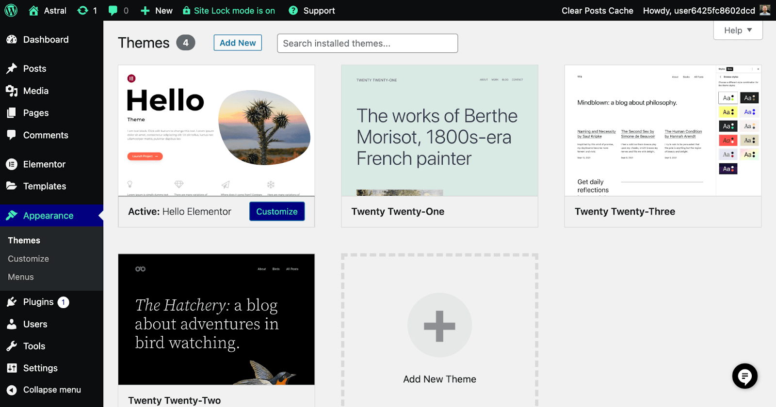 Elementor themes