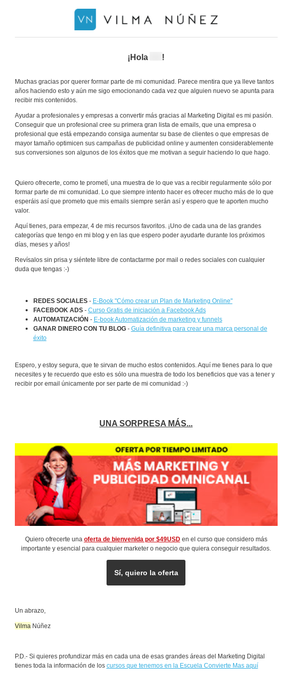 La importancia de mensaje de bienvenida en el email-marketing