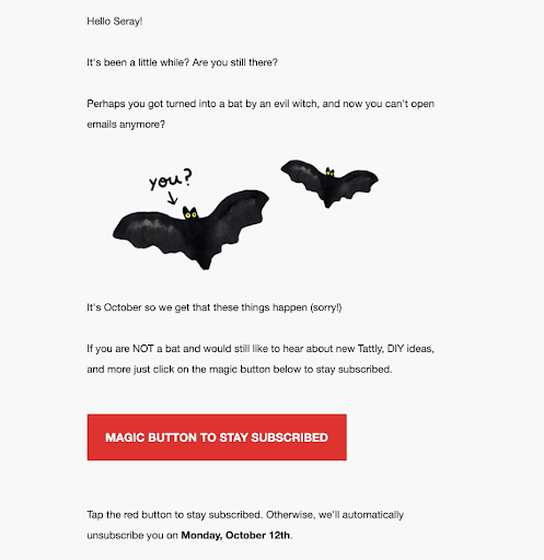 Emails de recuperación de suscriptores inactivos