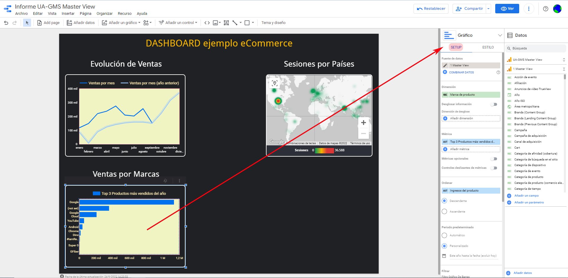 Gráfico 3 personalizado_SETUP_Google Data Studio