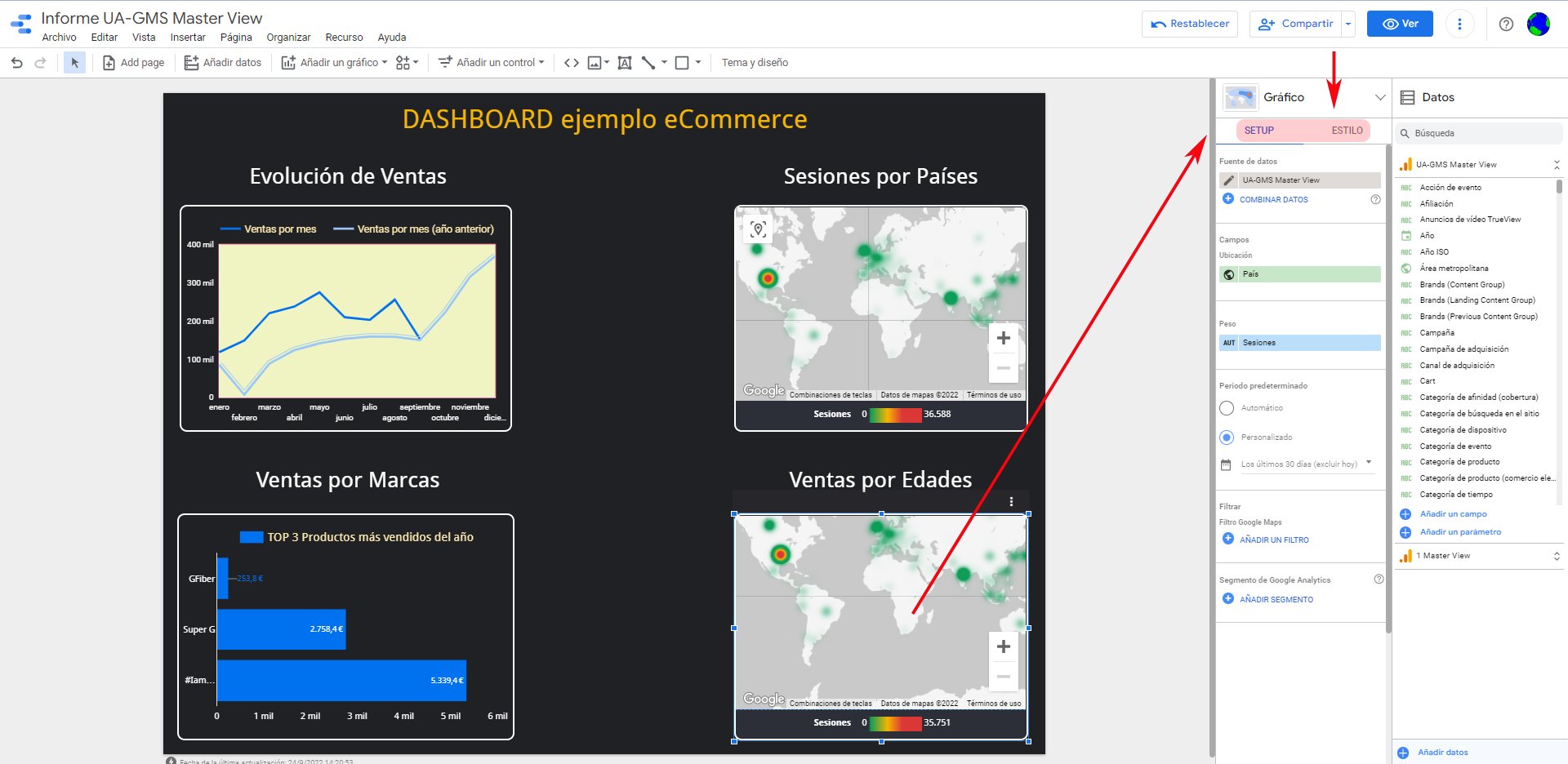 Gráfico 4_Ventas por Edades_por defecto_Google Data Studio