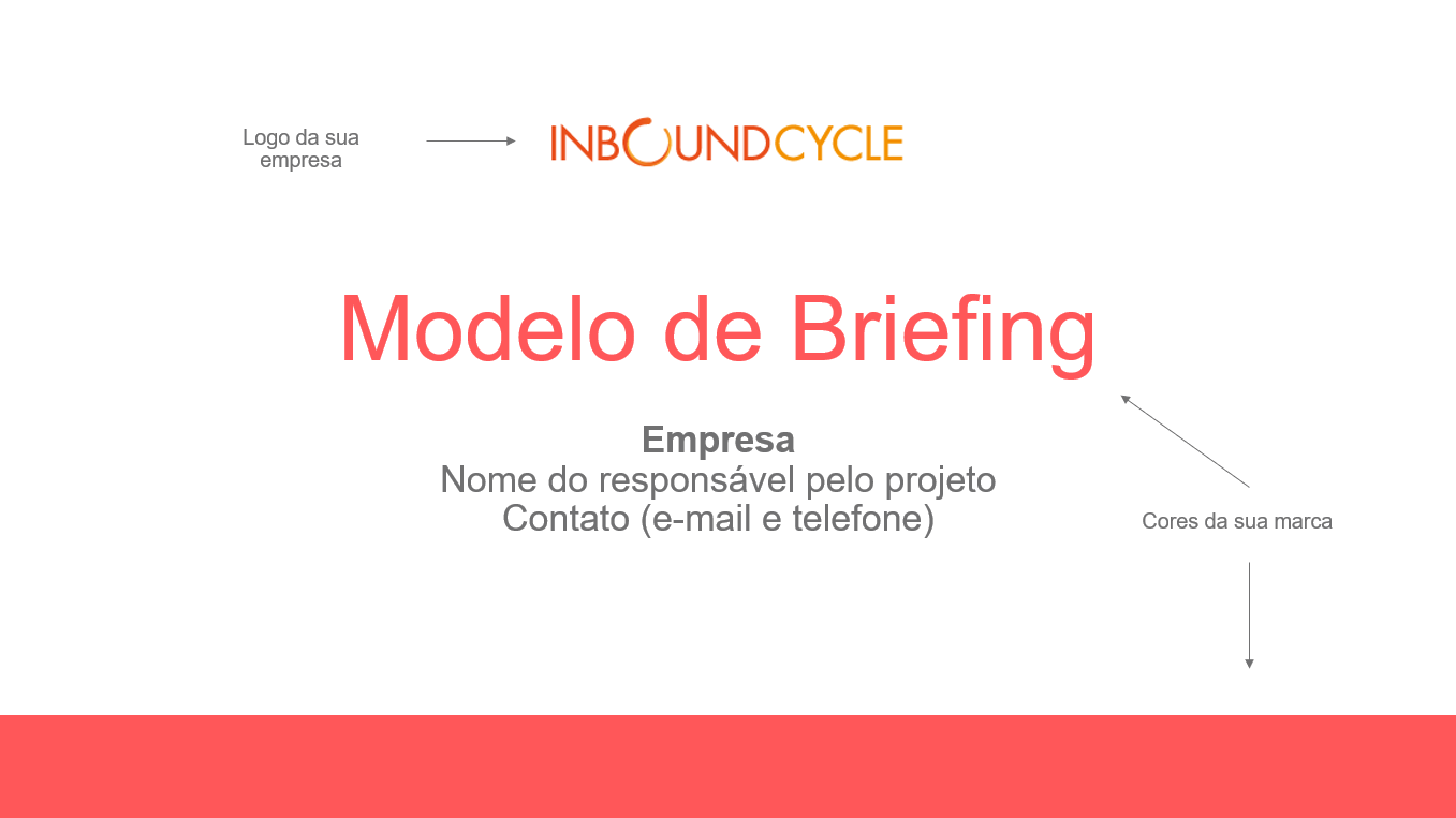modelo de briefing - capa