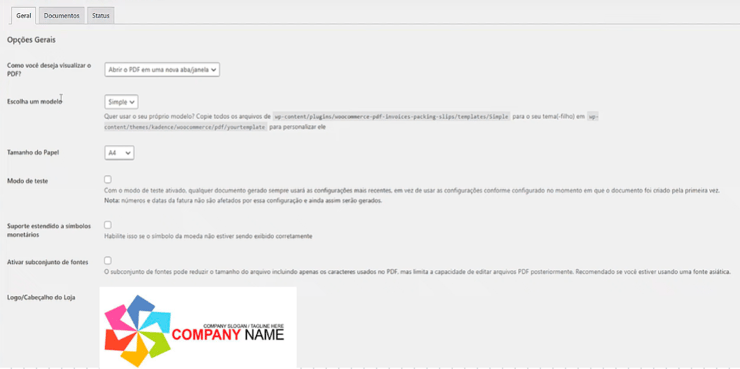 WooCommerce Brasil - WooCommerce PDF Invoices