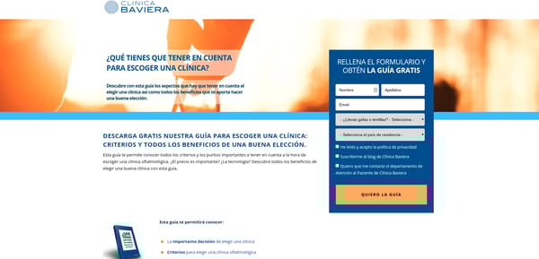 clinica baviera inbound marketing de salud