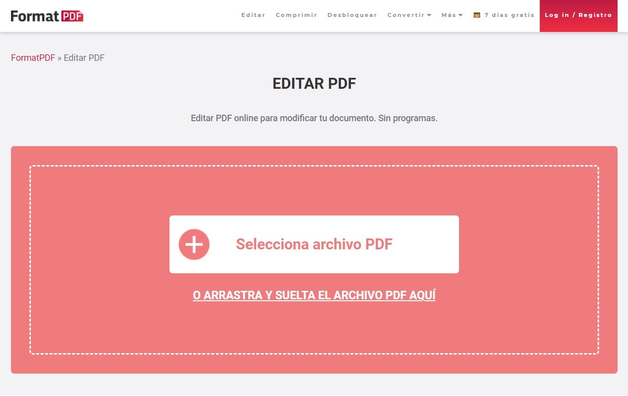 Imagen Format PDF editor