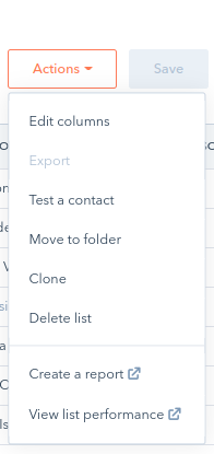 HubSpot lists how to save