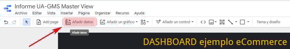 Menú Edición_Añadir Datos_Google Data Studio