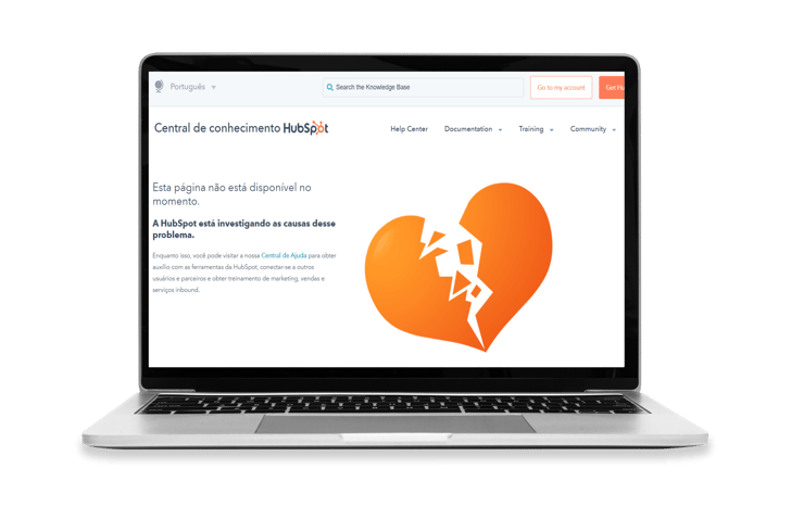 O que é o erro 404 exemplo Hubspot (pt)