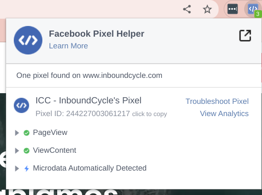 Facebook-Píxel-Helper