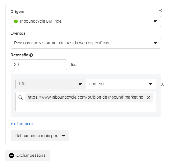 Remarketing no Facebook _ Excluir Pessoas