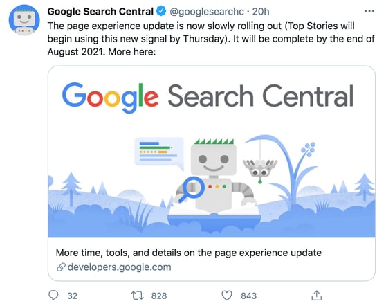 Page experience update