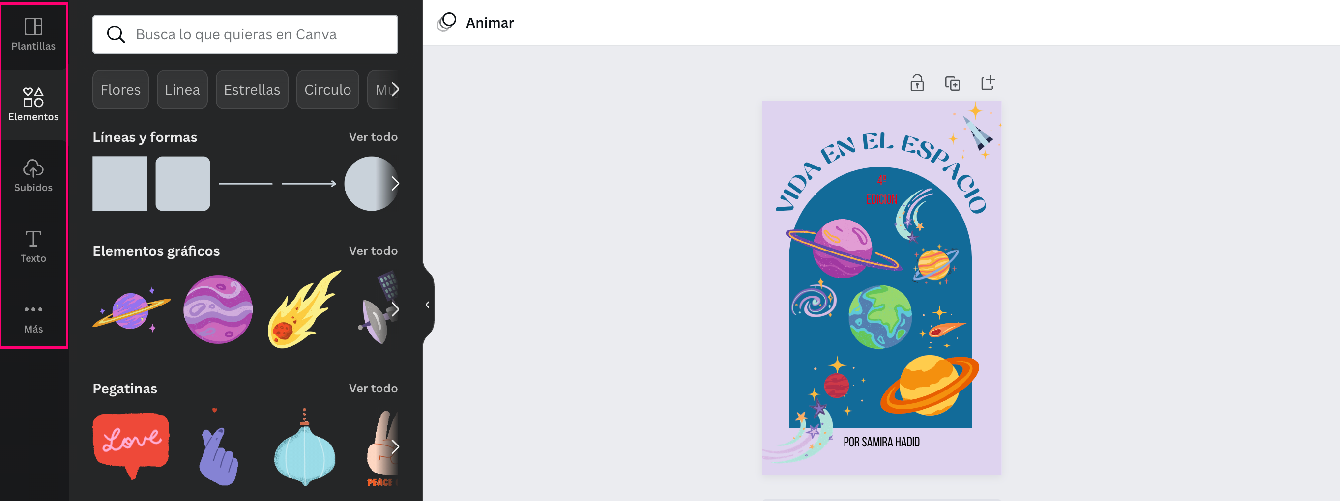 Plantilla ebook + elementos canva