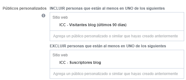 Suscriptores blog por listas