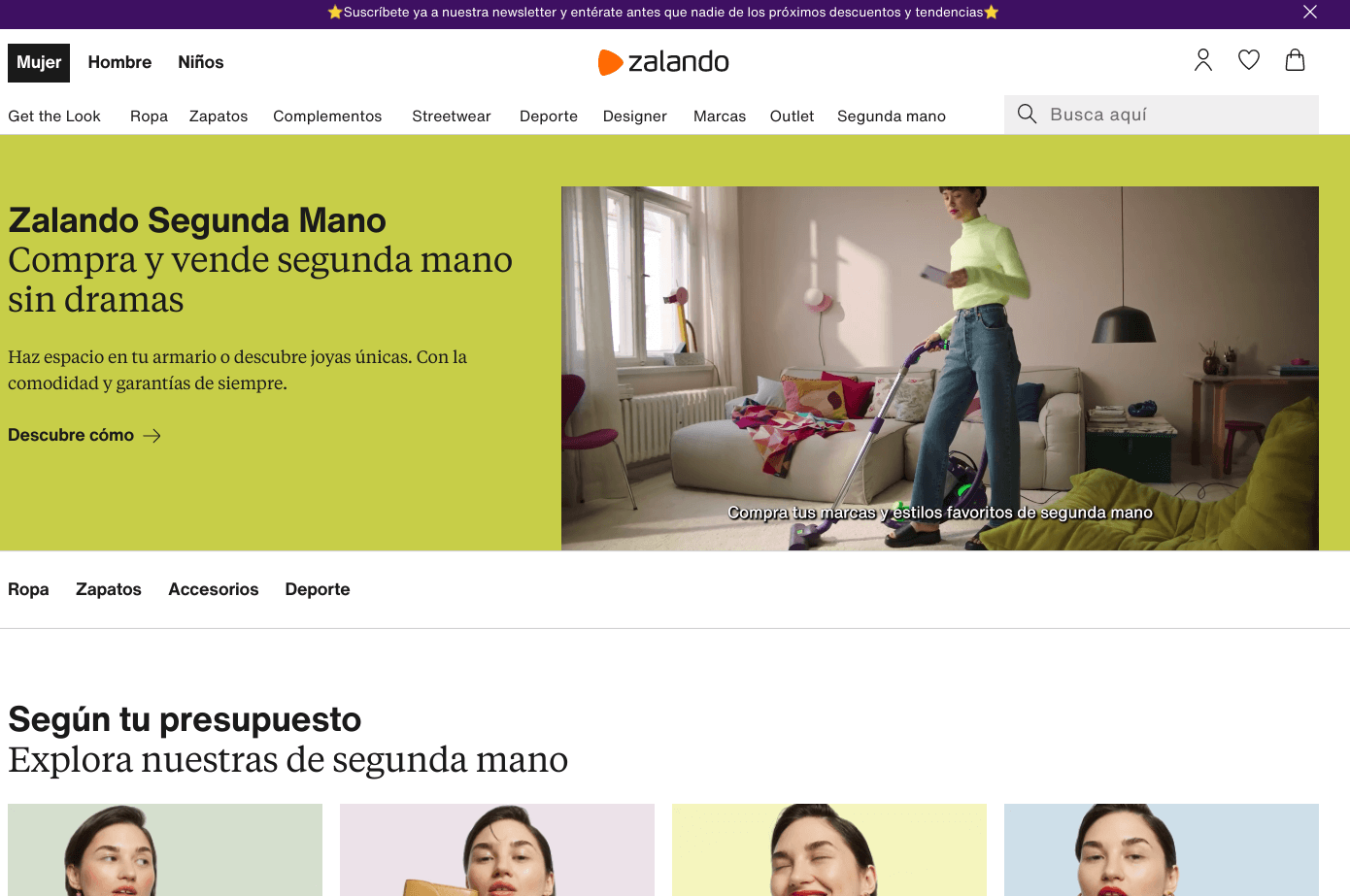 Zalando reutilizar ropa
