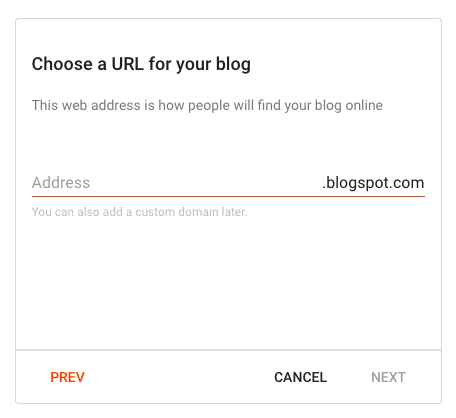 blogger como crear blog url