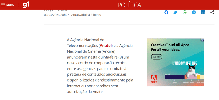 começa a interromper vídeos para quem usa bloqueadores de anúncios  no Brasil 