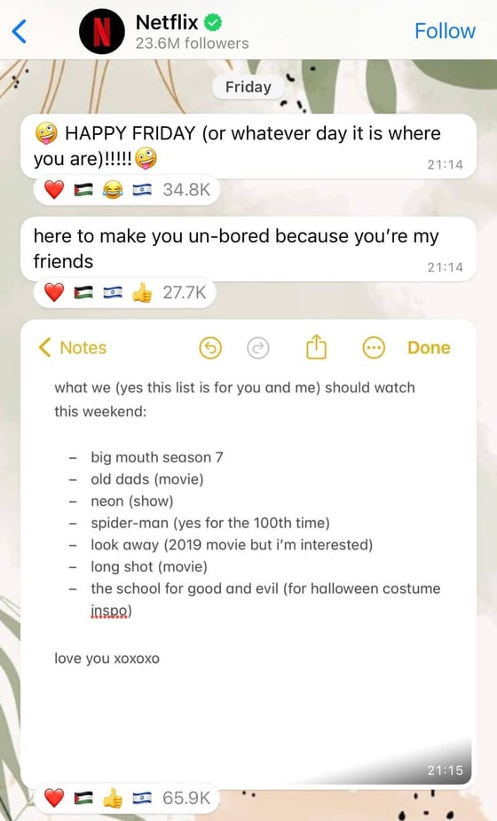 canales de whatsapp netflix