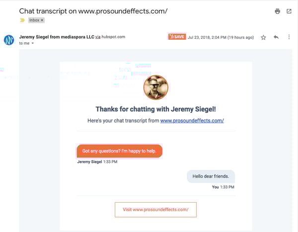 chat html transcripcion 