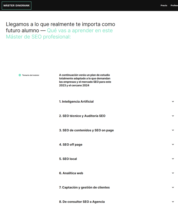 como aprender seo curso master dinorank