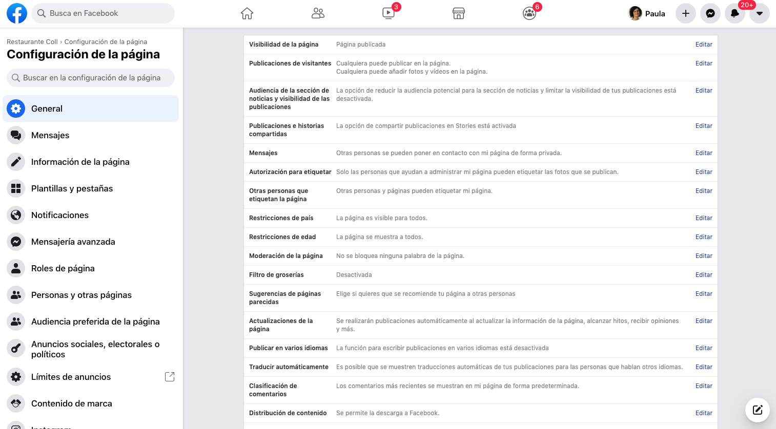 crear pagina facebook para empresas paso 5-7