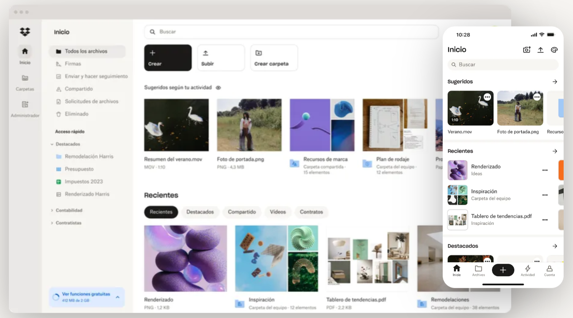 dropbox mvp ejemplo